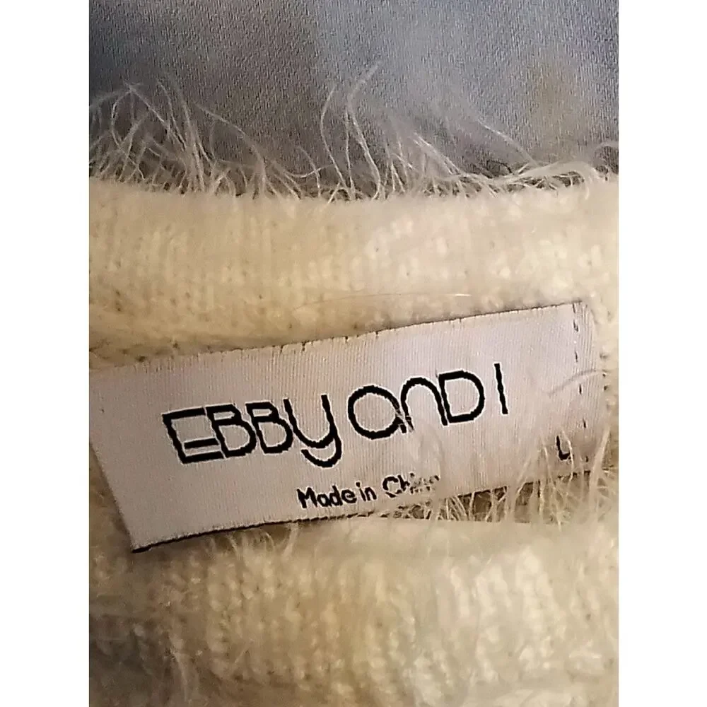 EBBY AND I  soft cozy short sleeve crop  sweater